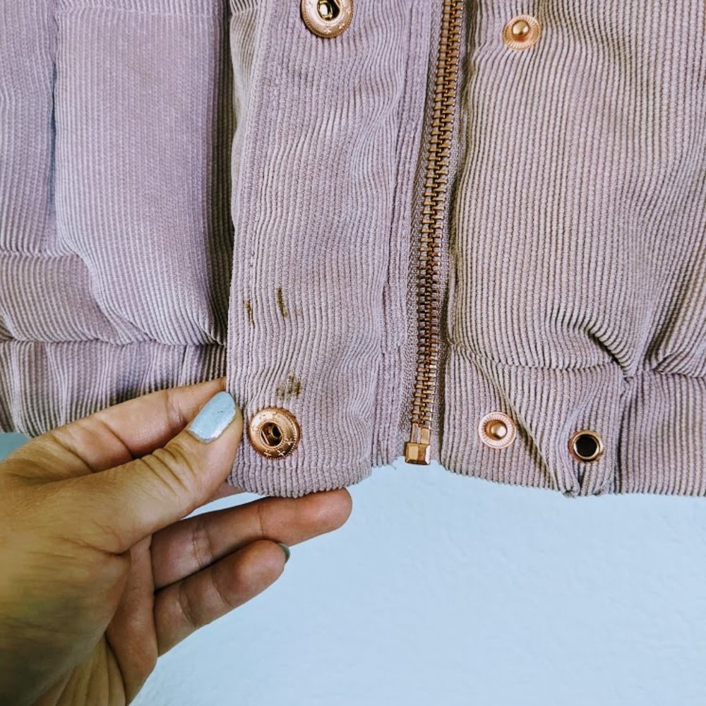 Ashley by 26 International Ribbed Pink Puffer Jacket - Picture 8 of 10